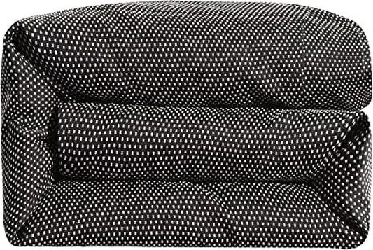 HiEnd Accents BlackBerry Polka Dot Duvet Cover, Black and White, Super Queen Size, Modern, Western, Farmhouse Style Luxury Bedding Comforter Cover