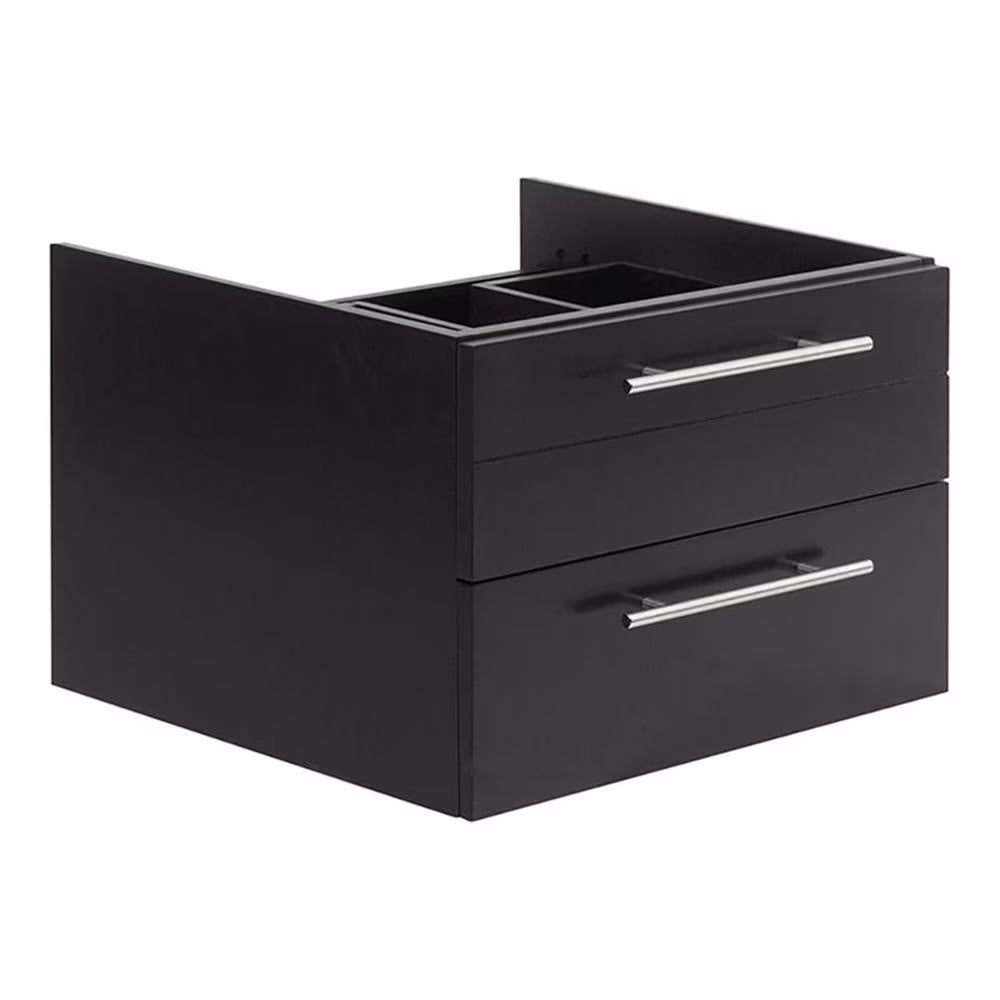 Fresca Lucera 24" White Wall Hung Vessel Sink Modern Bathroom Cabinet