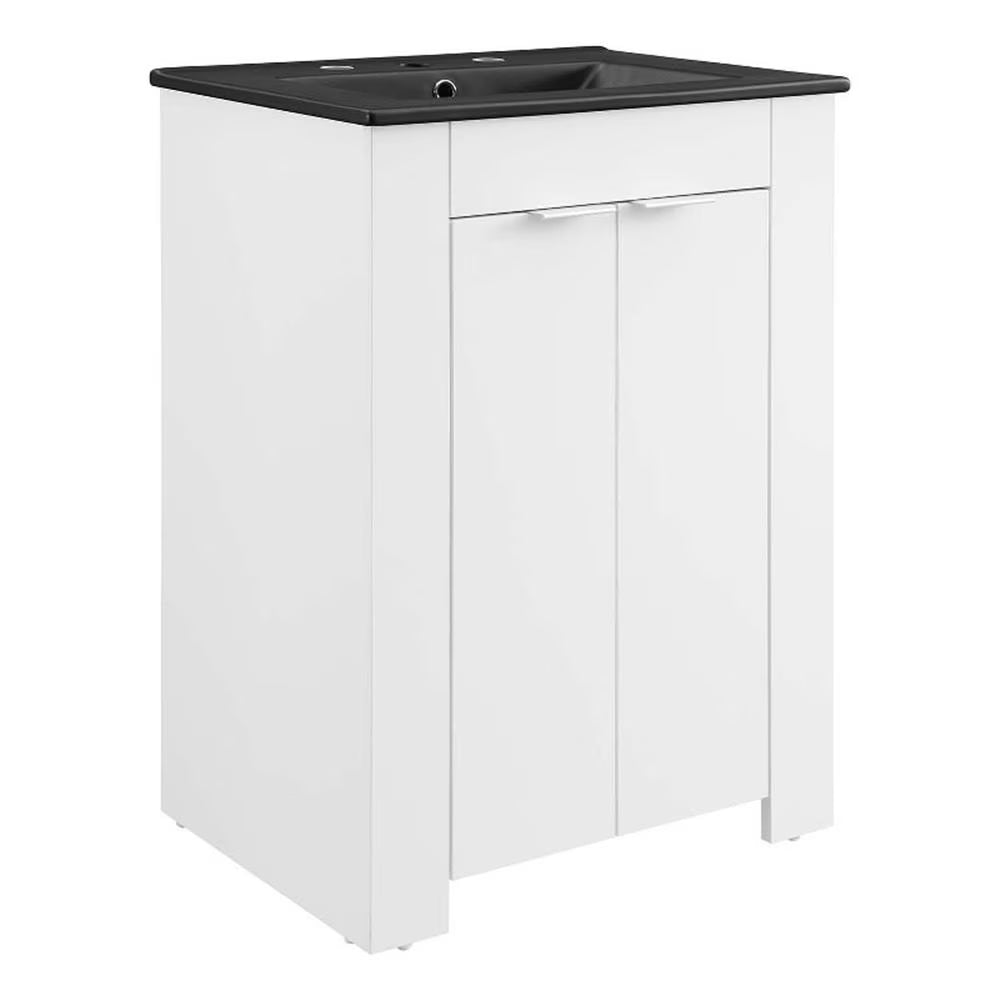 Modway Maybelle 24" Bathroom Vanity in Green Black
