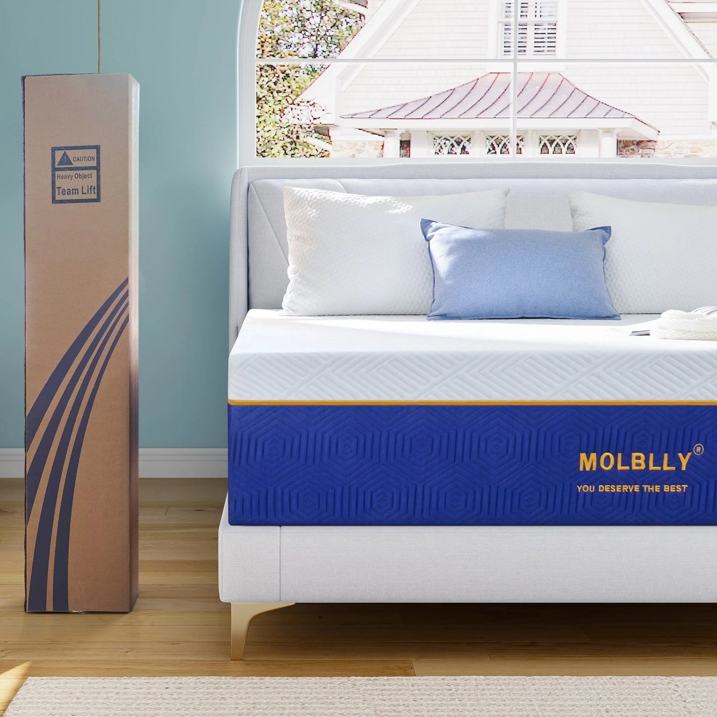 Queen Mattress,Madinog 10 inch Cooling-Gel Memory Foam Mattress in a Box,Medium