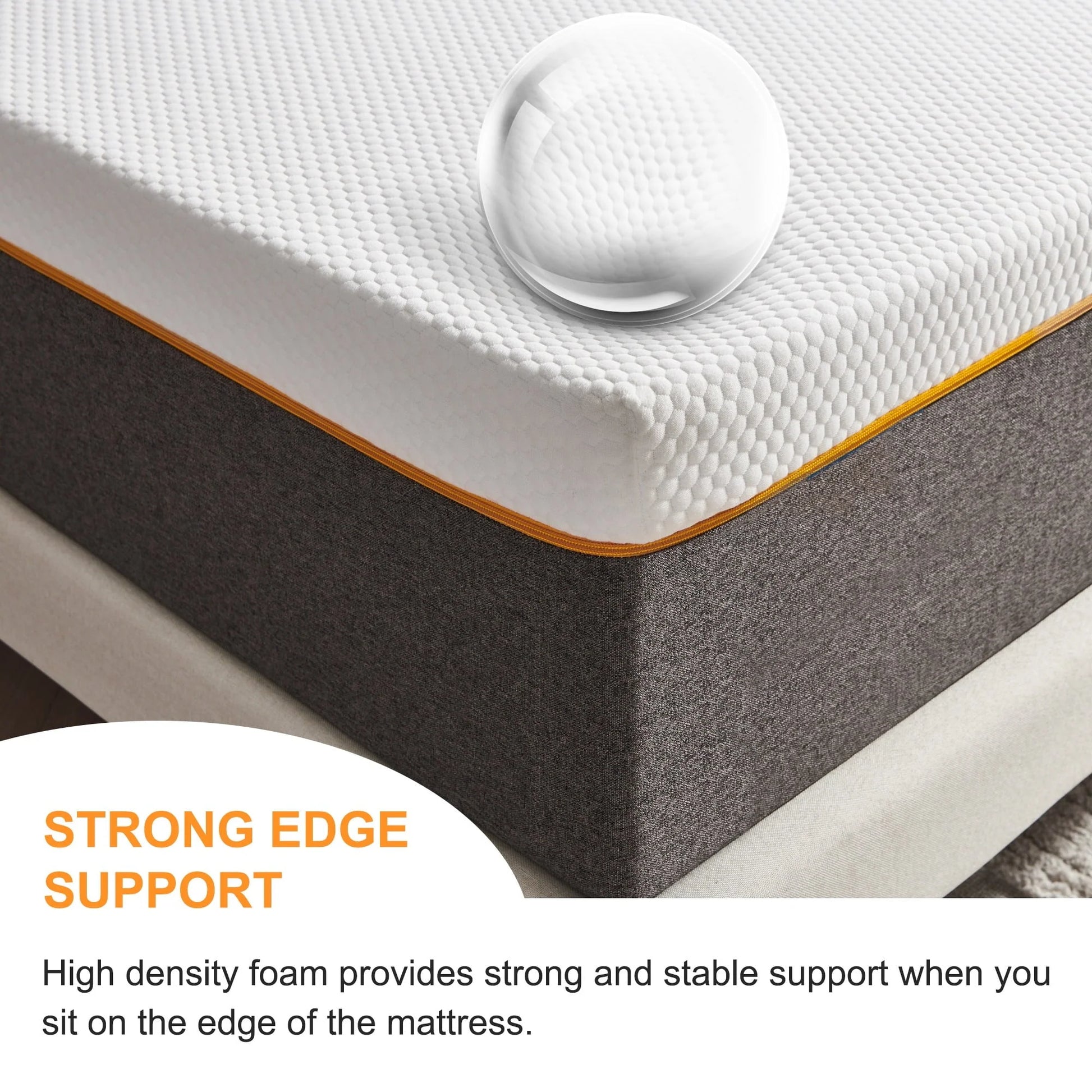 Queen Mattress 10" Madinog Medium Mattress, Cool Gel Memory Foam Mattress, More Breathable, Comfortable