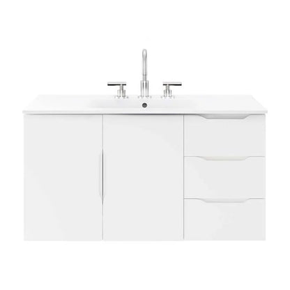 Modway Vitality 36" Bathroom Vanity in White White