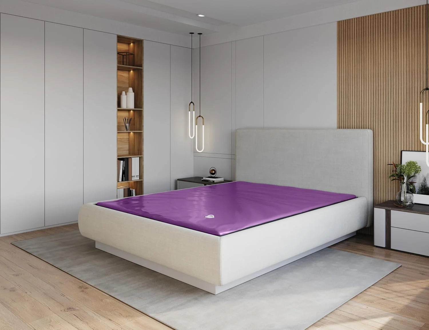 The Bedroom Store 99% Waveless Hardside Waterbed Mattress Bundle with Eight Wave Reducing Fiber Layers, Liner, Fill/Drain Kit & Conditioner, Frame Not Included, Size Super Single