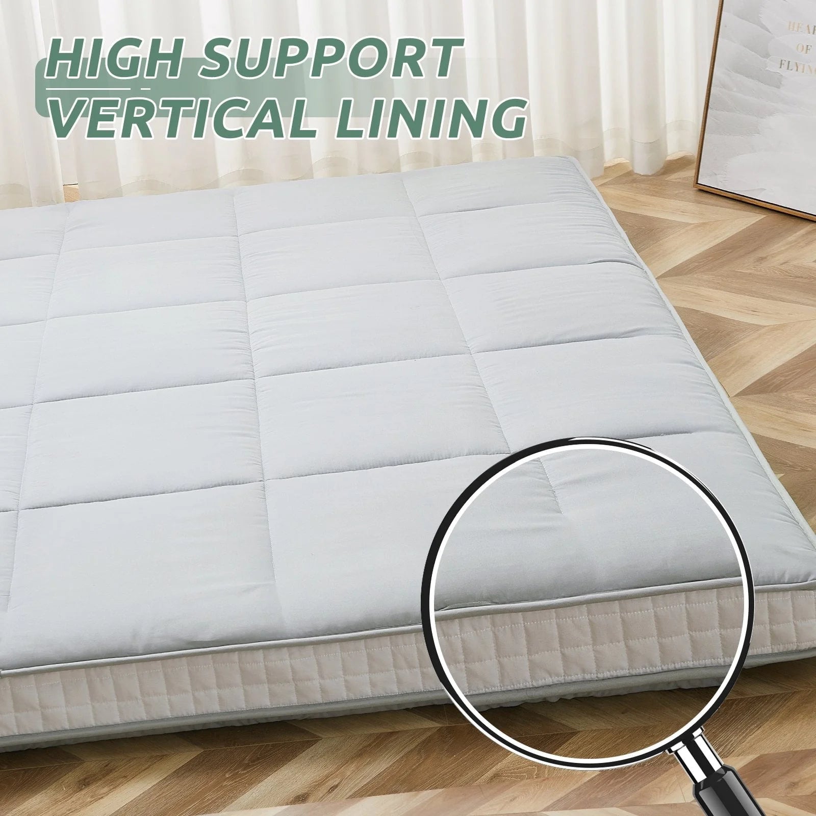Slsy Japanese Floor Mattress Futon Mattress, Thicken Tatami Mat, Sleeping Pad Roll Up Mattress, Floor Lounger Bed Folding Couch Bed Mattress Pad