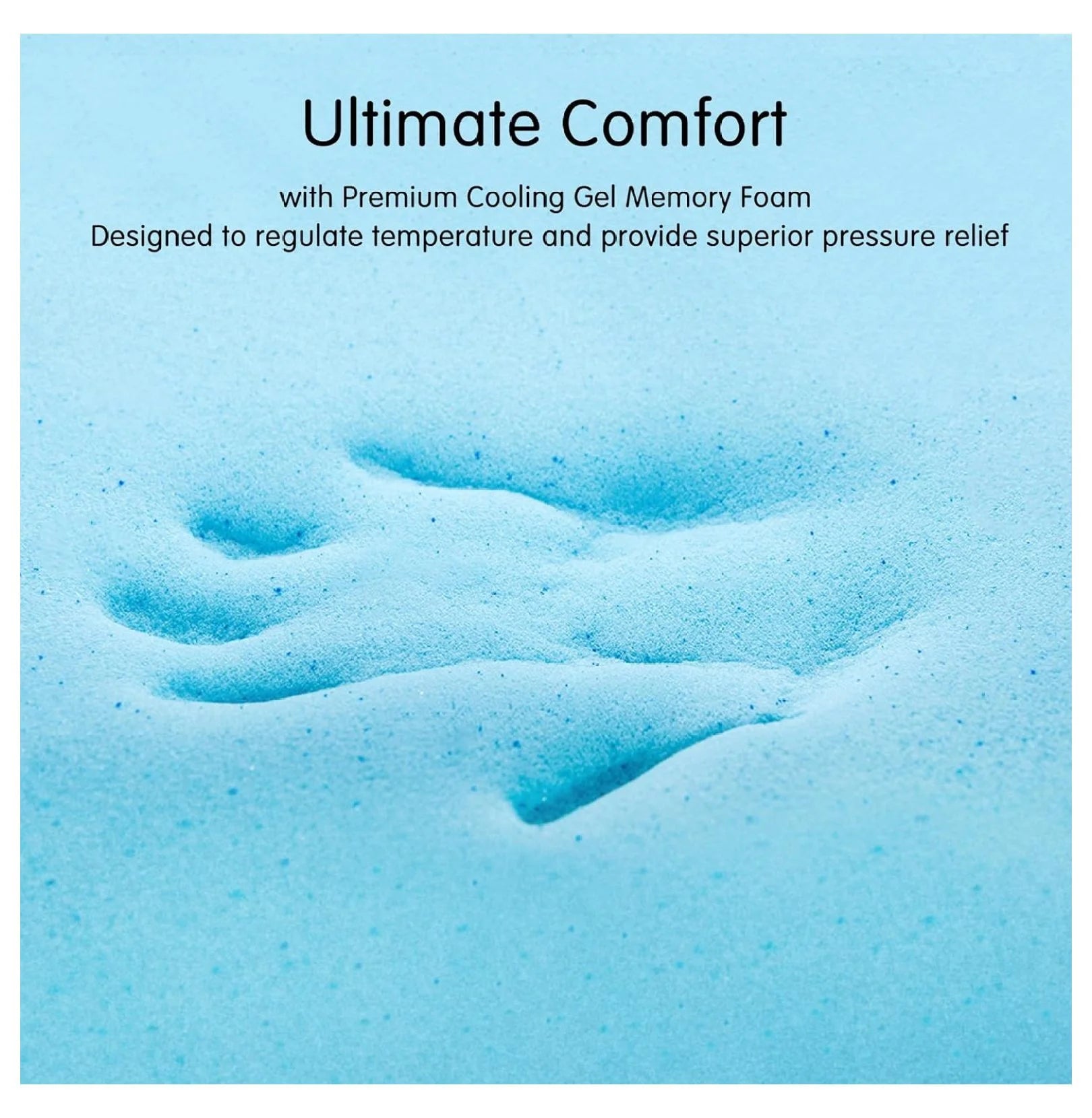 Cooling Mattress Topper King, 4 Inch Memory Foam Mattress Topper, Soft Bed Topper for Pressure Relief, Mattress Pad with Removable Washable Cover