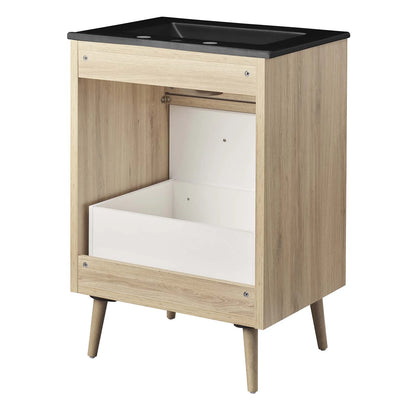 Modway Maverick 24" Bathroom Vanity in Black Oak