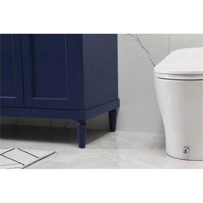 Elegant Kitchen and Bath 72 Inch Double Bathroom Vanity In Blue