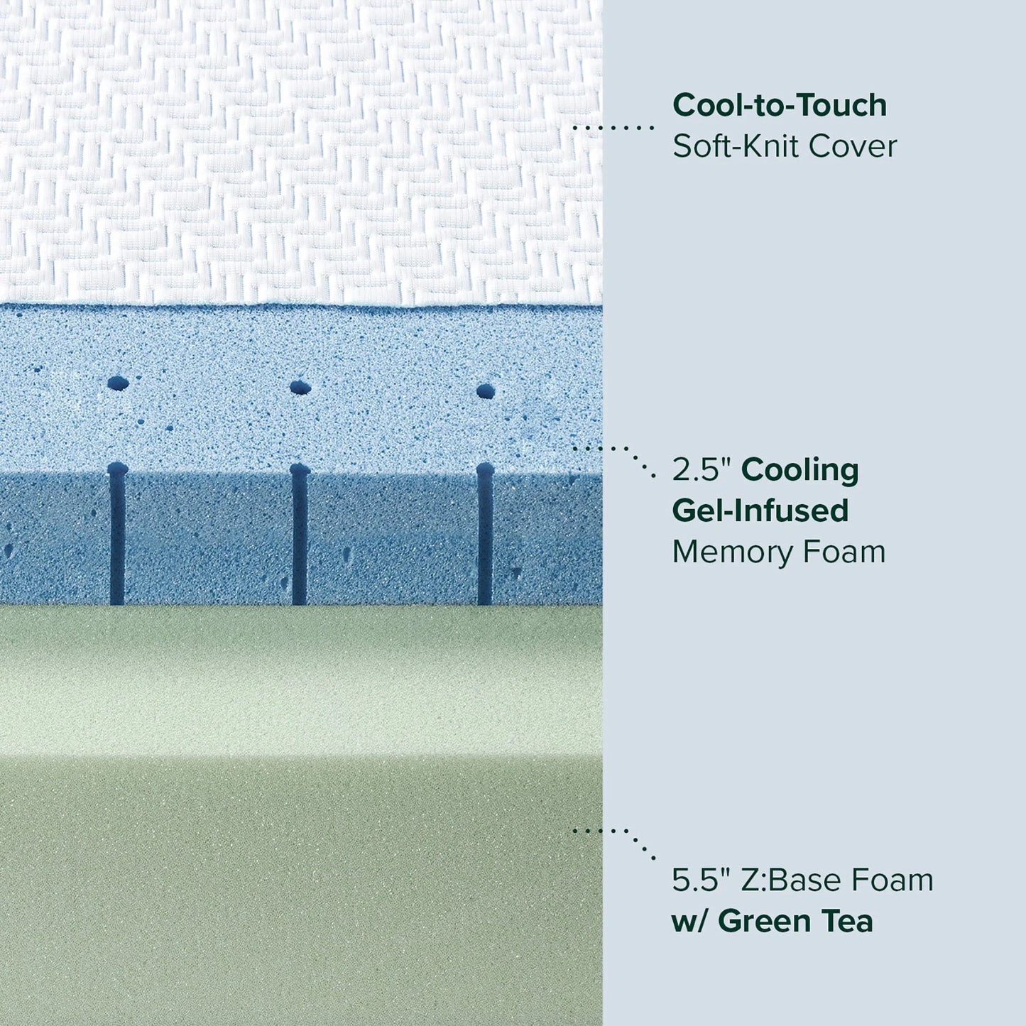 Zinus 8 Ultra Cooling Gel Memory Foam Mattress, Made in the USA of US Foam and Global Materials, Queen