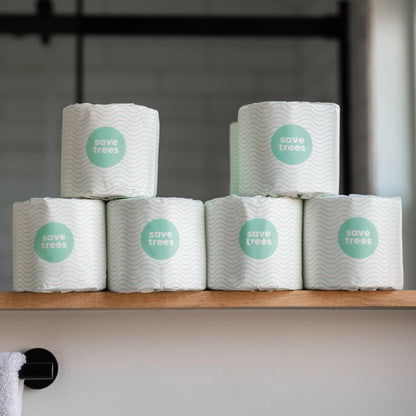 Save Trees Everything Box - 24 Bamboo Toilet Paper Rolls, 12 Paper Towels, 4 Facial Tissues, 2 Swish Cloths