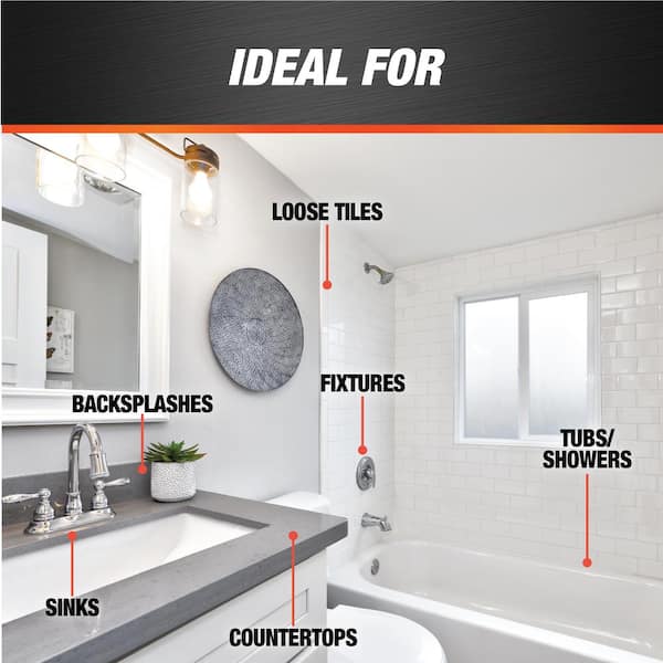 AMP Advanced Modified 9 oz. Crystal Clear Polymer Kitchen and Bathroom Sealant (12-Pack)