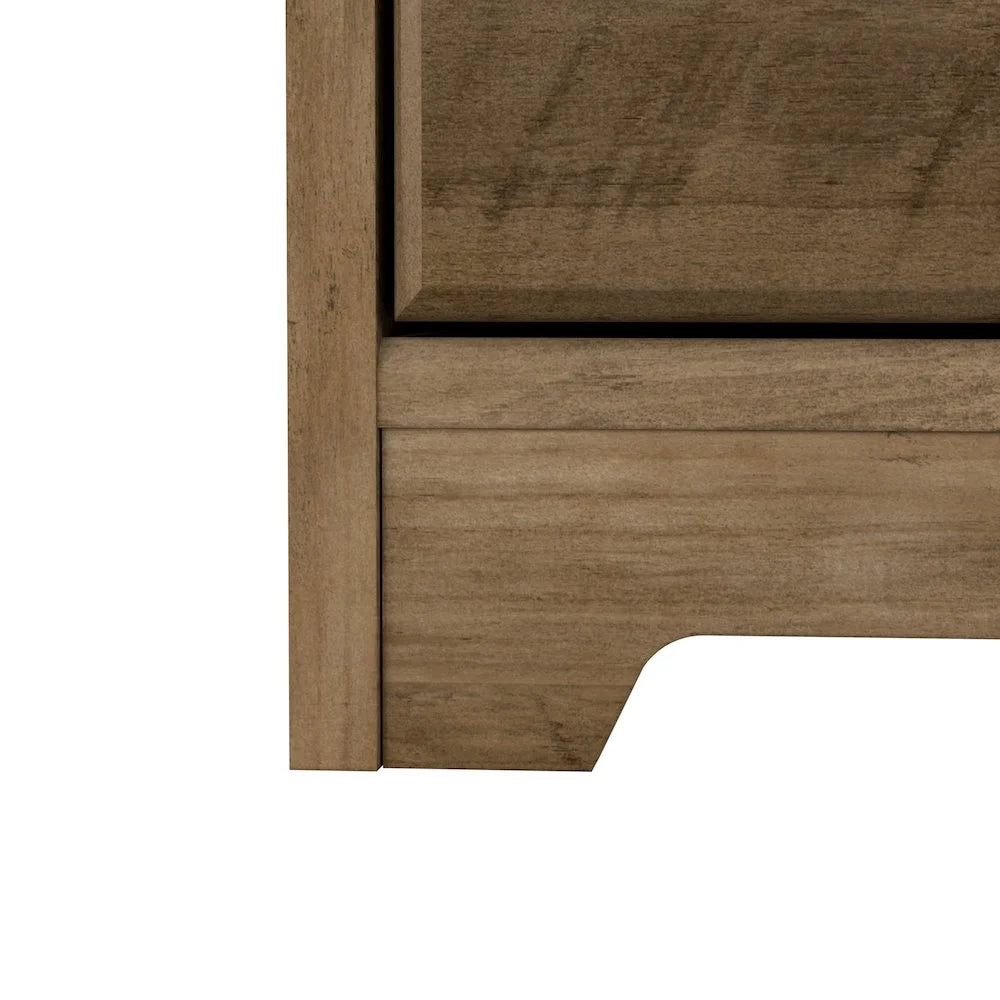Bush Furniture Cabot Tall Bathroom Cabinet in Reclaimed Pine - Engineered Wood