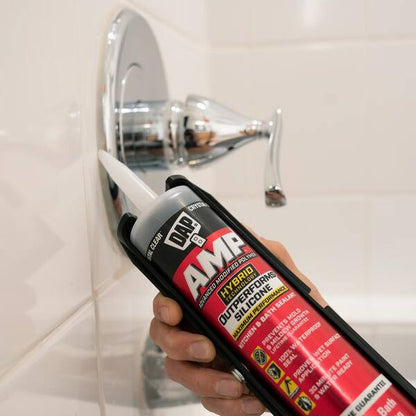 AMP Advanced Modified 9 oz. Crystal Clear Polymer Kitchen and Bathroom Sealant (12-Pack)