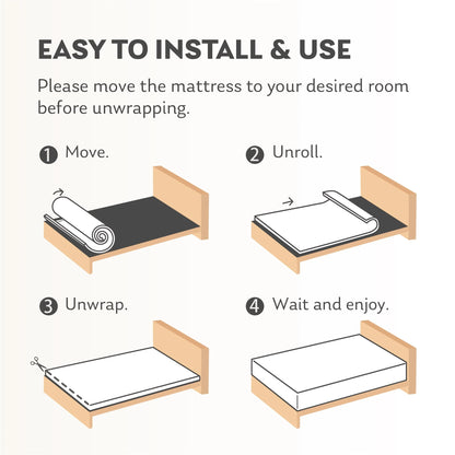 MLILY Reserve 6 inch Twin Size Mattress, Cooling Gel Memory Foam Mattress in a Box, Medium