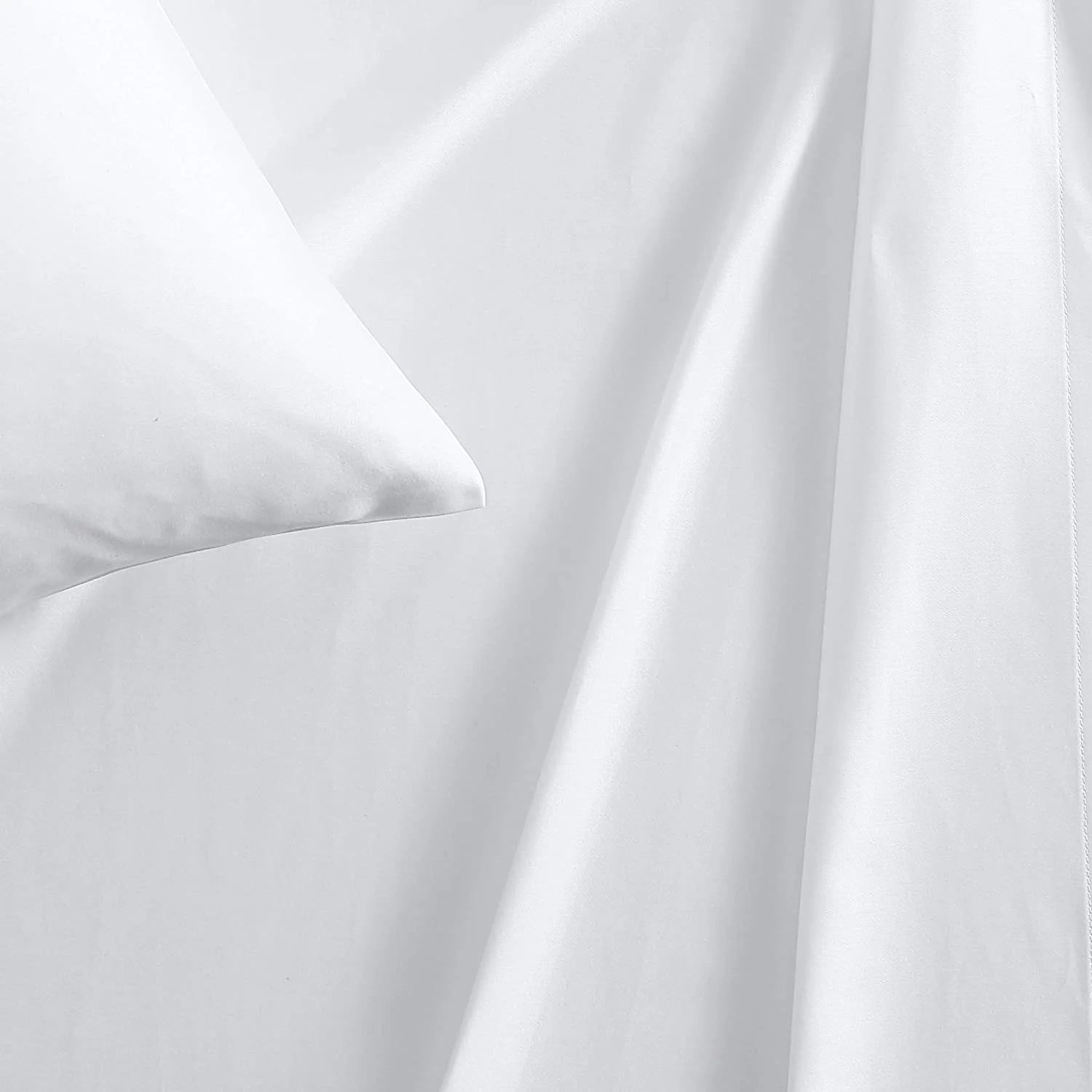 Vera Wang 800 Collection Bed Sheet Set - 800 Thread Count, Silky Smooth Wrinkle-Resistant Bedding, King, White White King