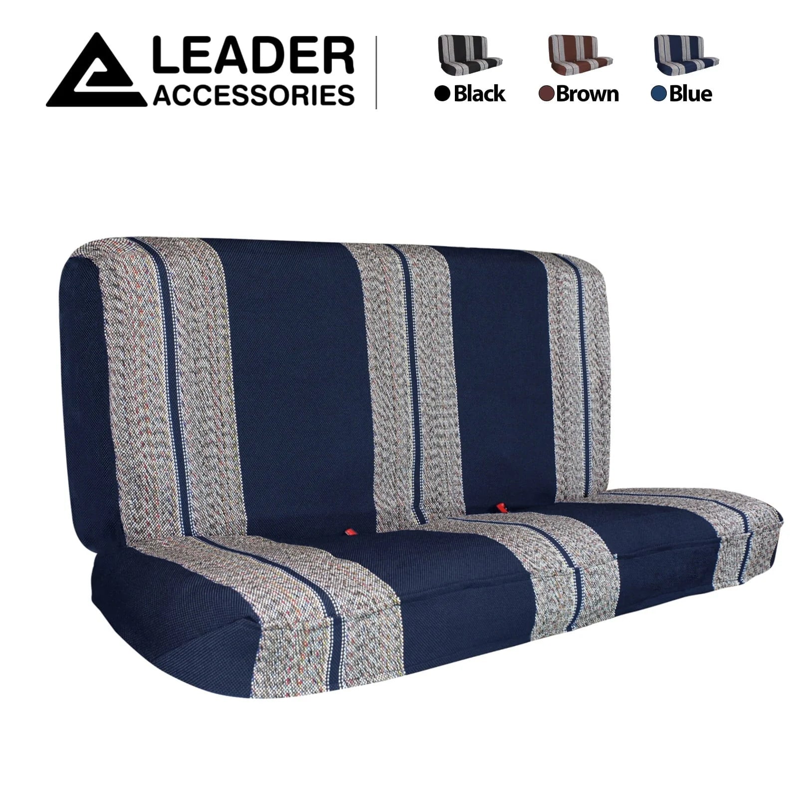 Leader Accessories Saddle Blanket Blue Full Size Pickup Trucks Bench Seat Cover Universal Work with Bench Seats,Blue