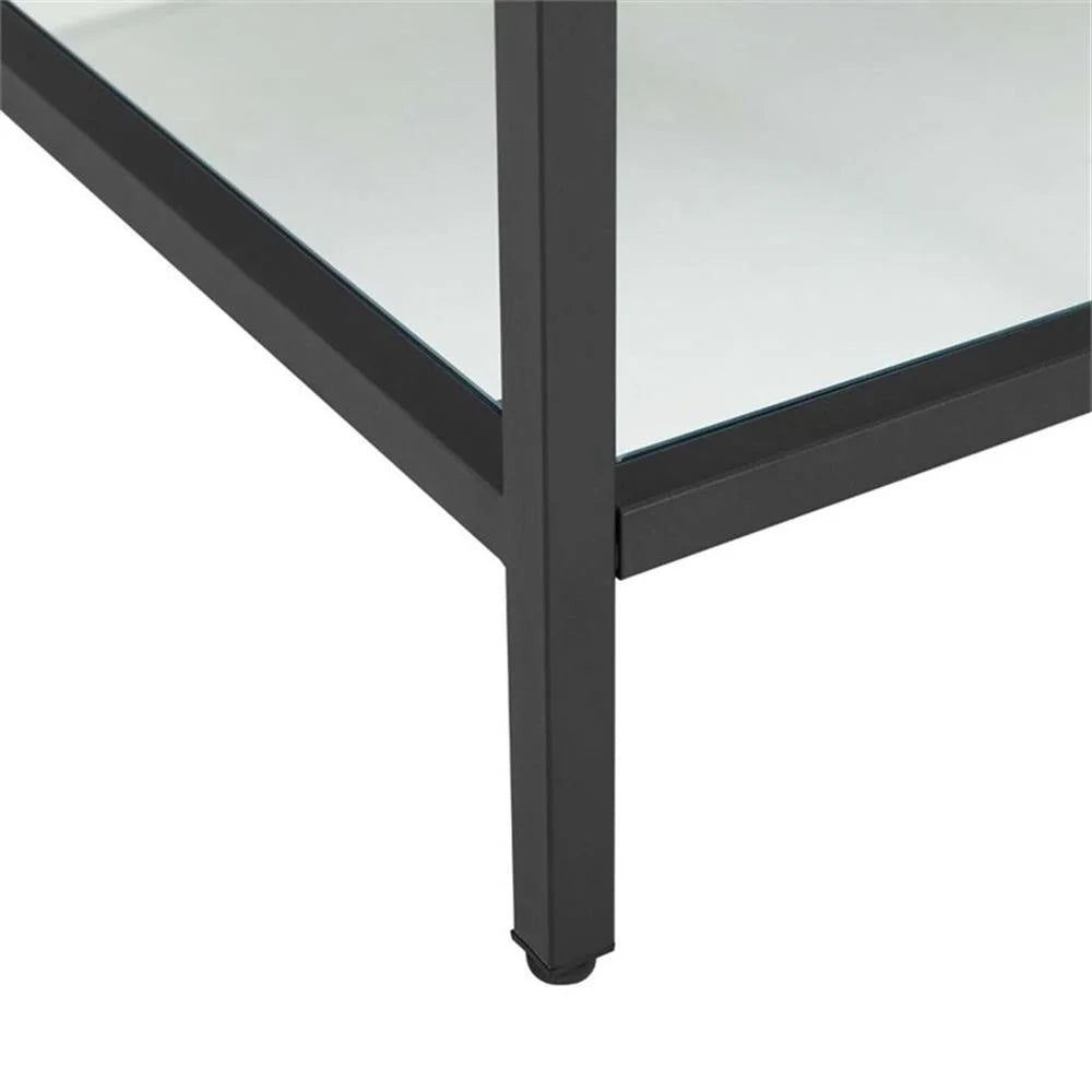 Modway Kingsley 50" Black Stainless Steel Bathroom Vanity in Black White