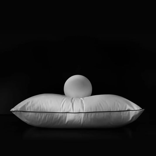 Luxury Goose Down Pillow Standard Size, Soft and Support Down Bed Pillow for Back, Side, Stomach Sleepers-2 Pack Standard Size (0 x 26°?
