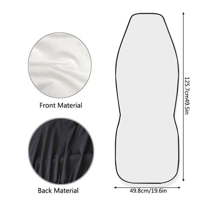 NETILGEN 2 Pcs Kit Cow Print Car Cover Set Stretchy Bucket Saddle Blanket Decorations Car Seat Cover Set Comfy Auto Protector Universal Fit SUV Van Truck Van