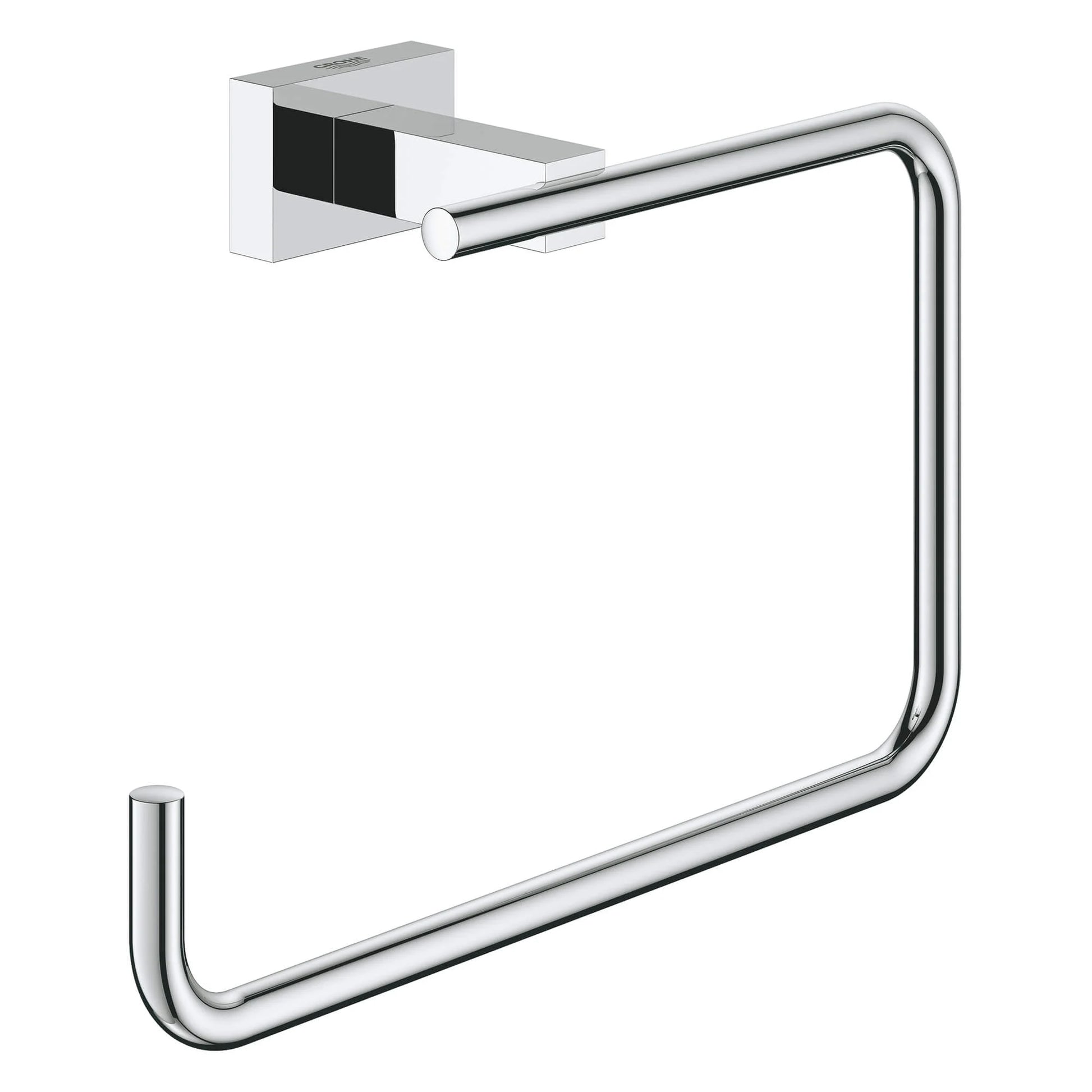 Grohe Essentials Cube 405102431 8" Towel Ring in Matte Black