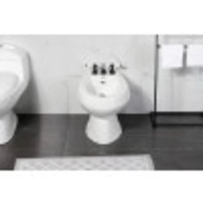 Kingston Brass KB320PL Victorian Three-Handle Bidet Faucet, Matte Black