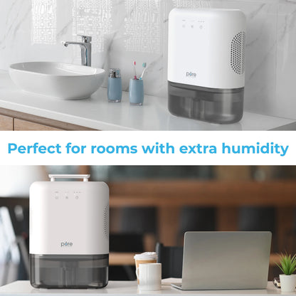 Pure Enrichment PureDry Elite Dehumidifier - Extra-Large 2L Water Tank with Auto Shut-Off, Removes 20 oz. (600 mL) per day of Moisture from Closets, Bathrooms, RVs, Basements, Bedrooms, and Offices