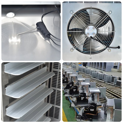 Kolice Commercial 10 Trays Blast Chiller,Blast Freezer with Food Probe, Lowest temp: -40° F, for Restaurants,Bakerys,Schools,Hotels