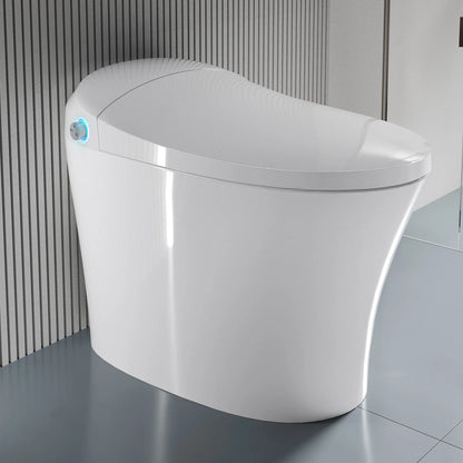 Horow Smart Toilet with Heated Seat, Automatic Power Flush Tankless,Ceramic One Piece Toilets no bidet