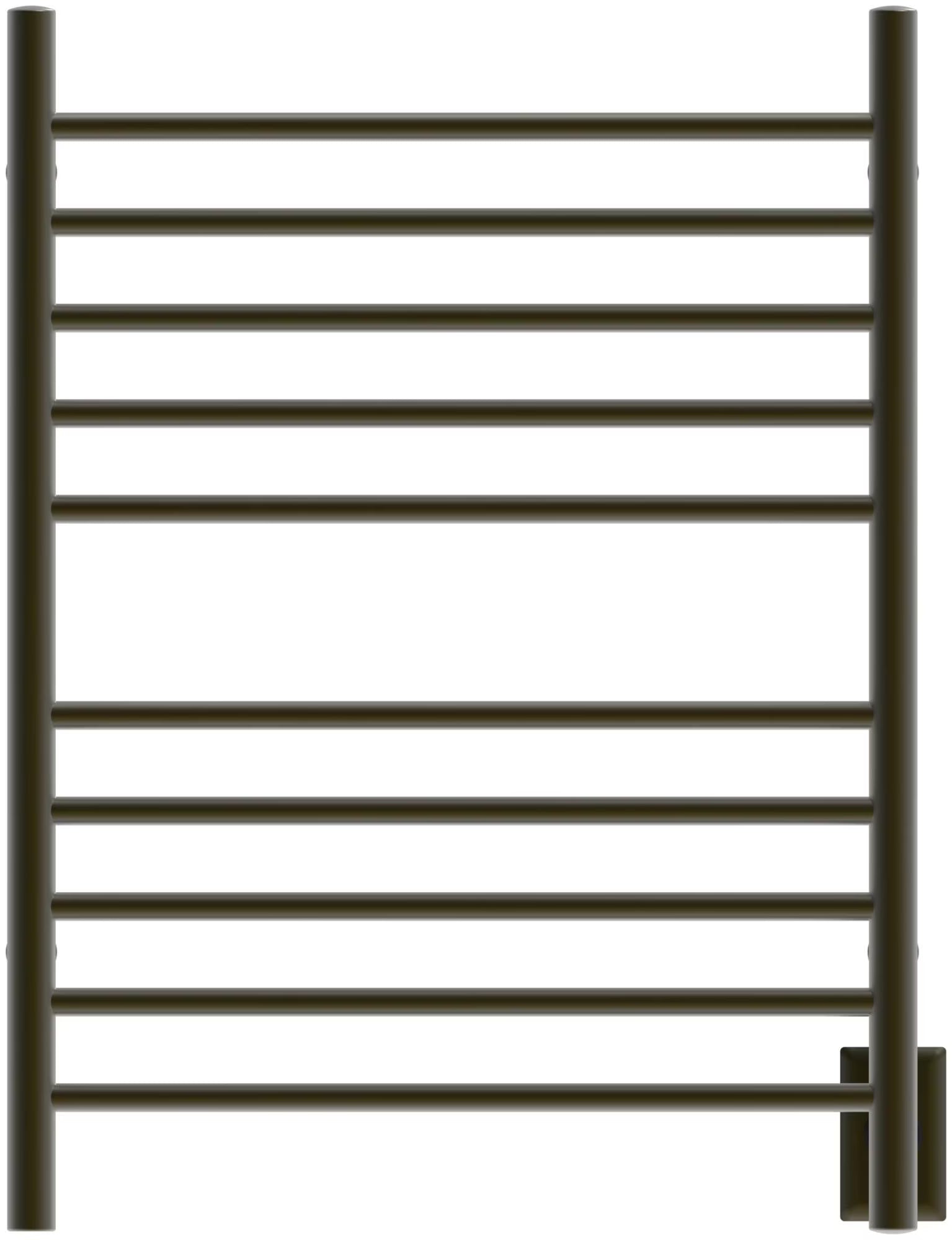 Amba Products 33.5" Gold Hardwired Straight 10 Polished Bar Towel Warmer