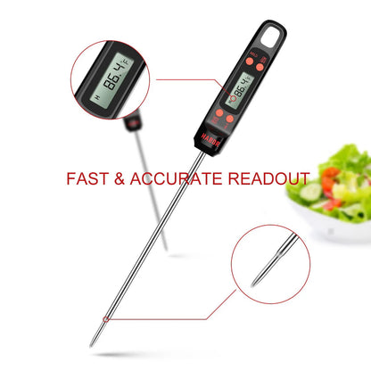 Habor Meat Thermometer, Instant Read Digital Cooking Thermometer, Grilling Thermometer with Super Long Probe for Kitchen BBQ Grill Smoker Meat Oil Milk Yogurt Temperature