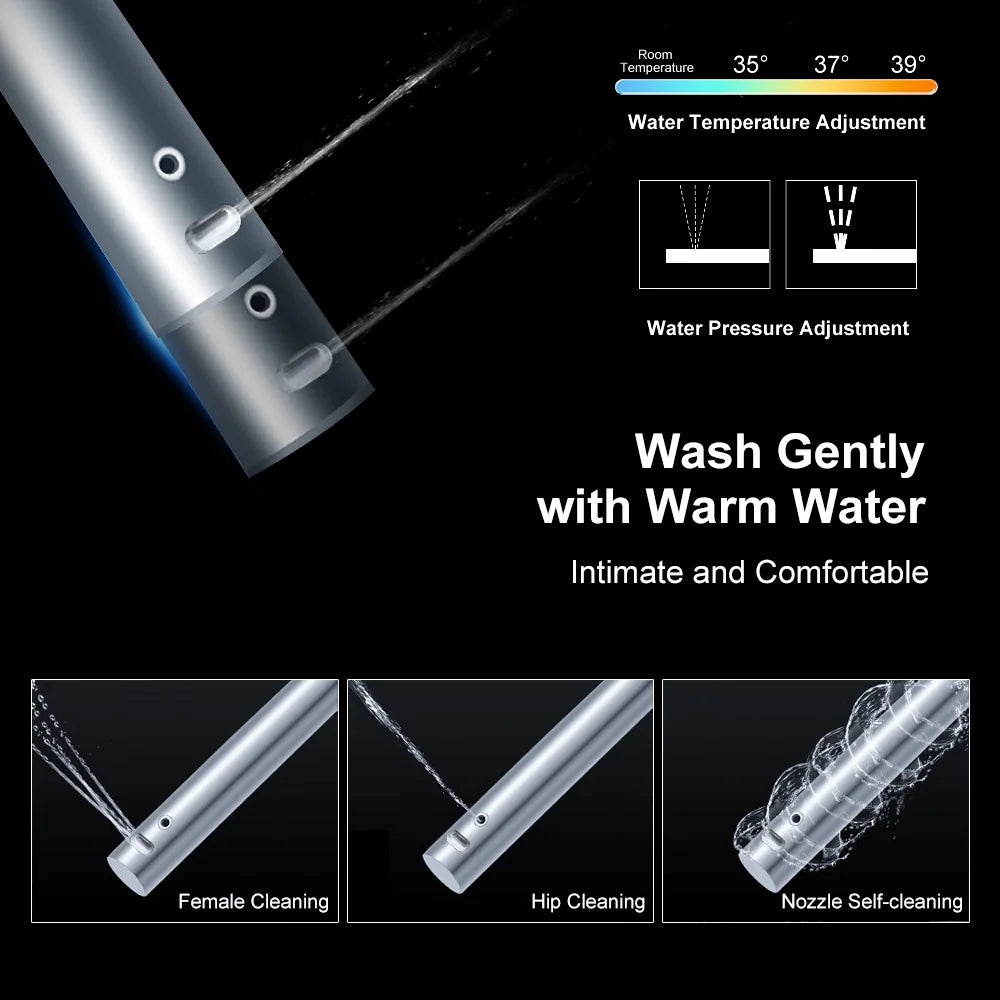 Homary Modern Smart One-Piece 1.27 GPF Floor Mounted Elongated Toilet and Bidet with Seat