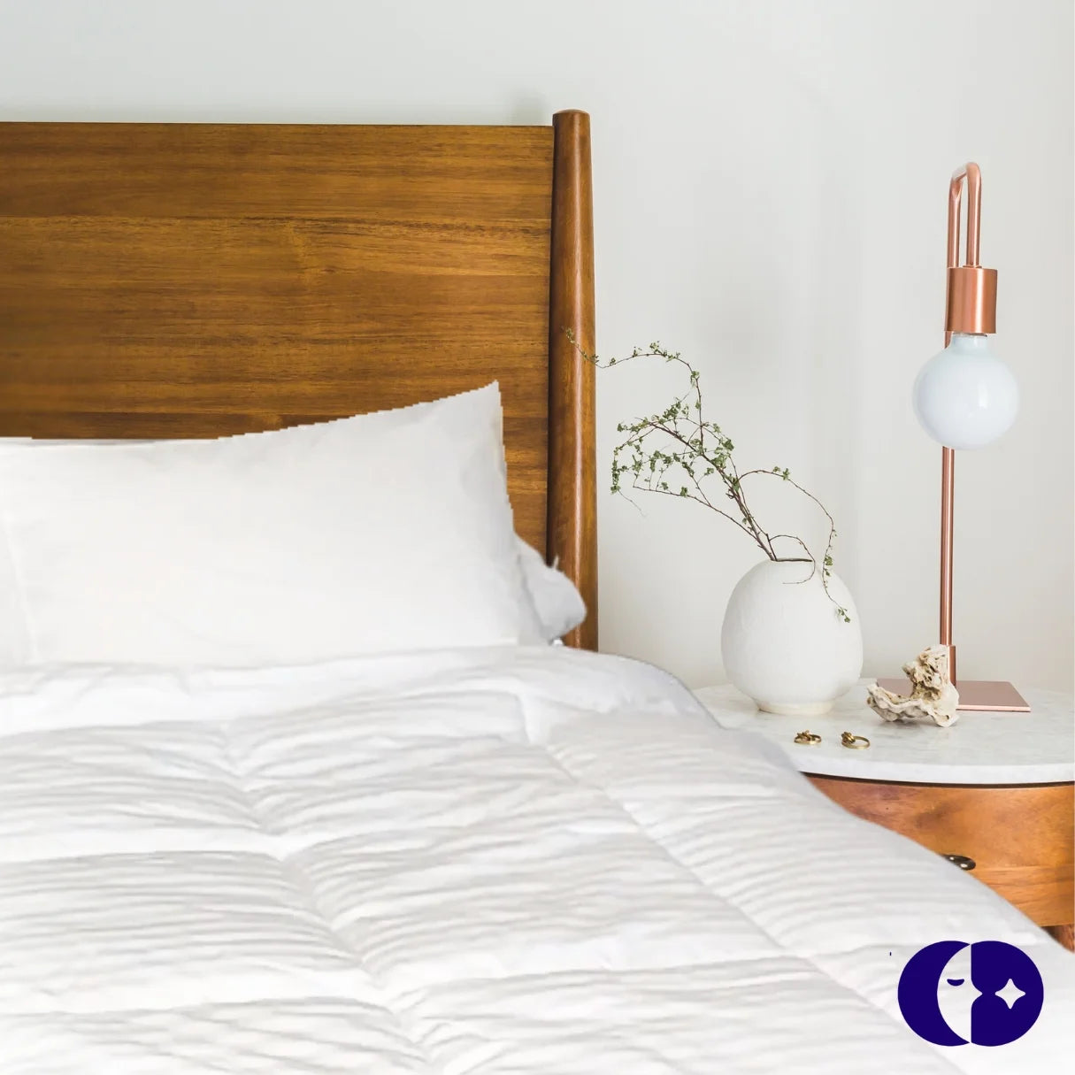 Continental Bedding Affinity All Season Down Alternative 100% Cotton Quilted Comforter Full Size Duvet Insert 76x86 Inch
