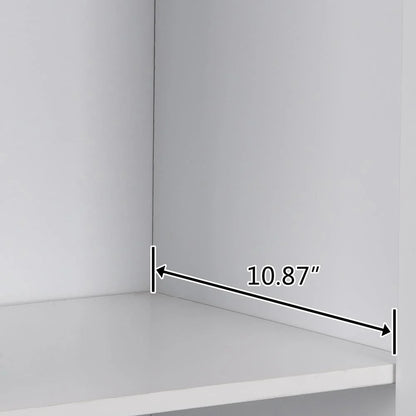 UBesGoo 72" Traditional Freestanding Kitchen Pantry Cabinet Wardrobe Armoire, White