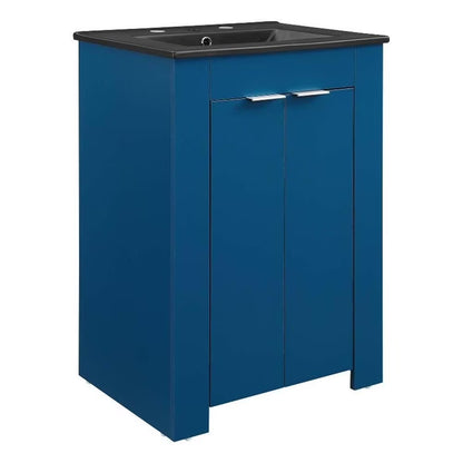 Modway Maybelle 24" Bathroom Vanity in Green Black