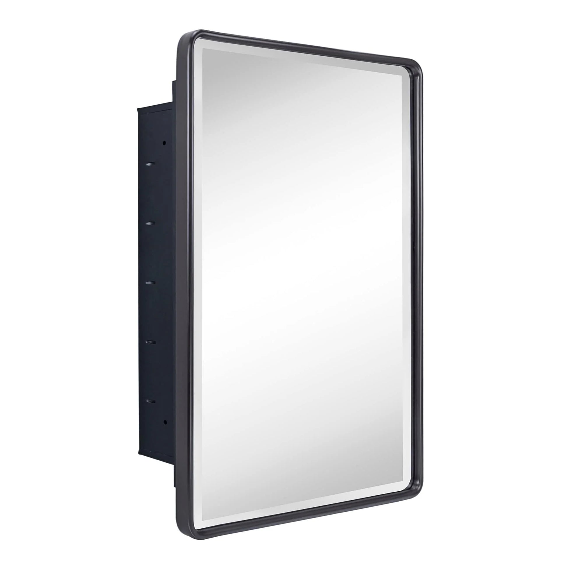 TEHOME Farmhouse Recessed Metal Bathroom Medicine Cabinets with Mirror 24" x 16" - Rubbed Bronze