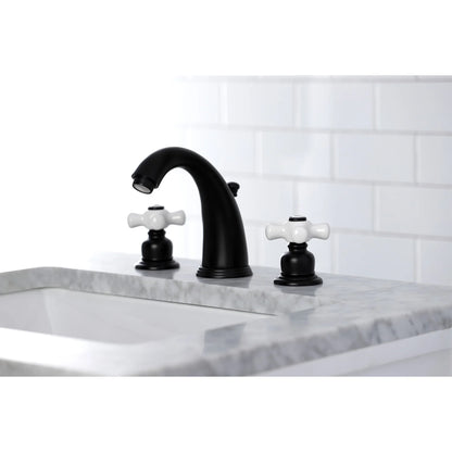 Kingston Brass KB988PX Victorian 2-Handle 8 in. Widespread Bathroom Faucet, Brushed Nickel