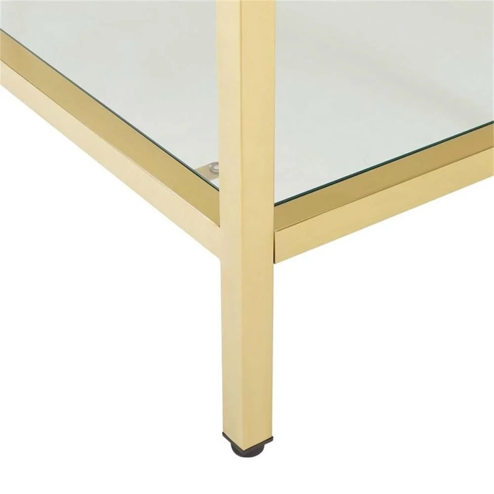 Modway Kingsley 50" Gold Stainless Steel Bathroom Vanity in Gold White