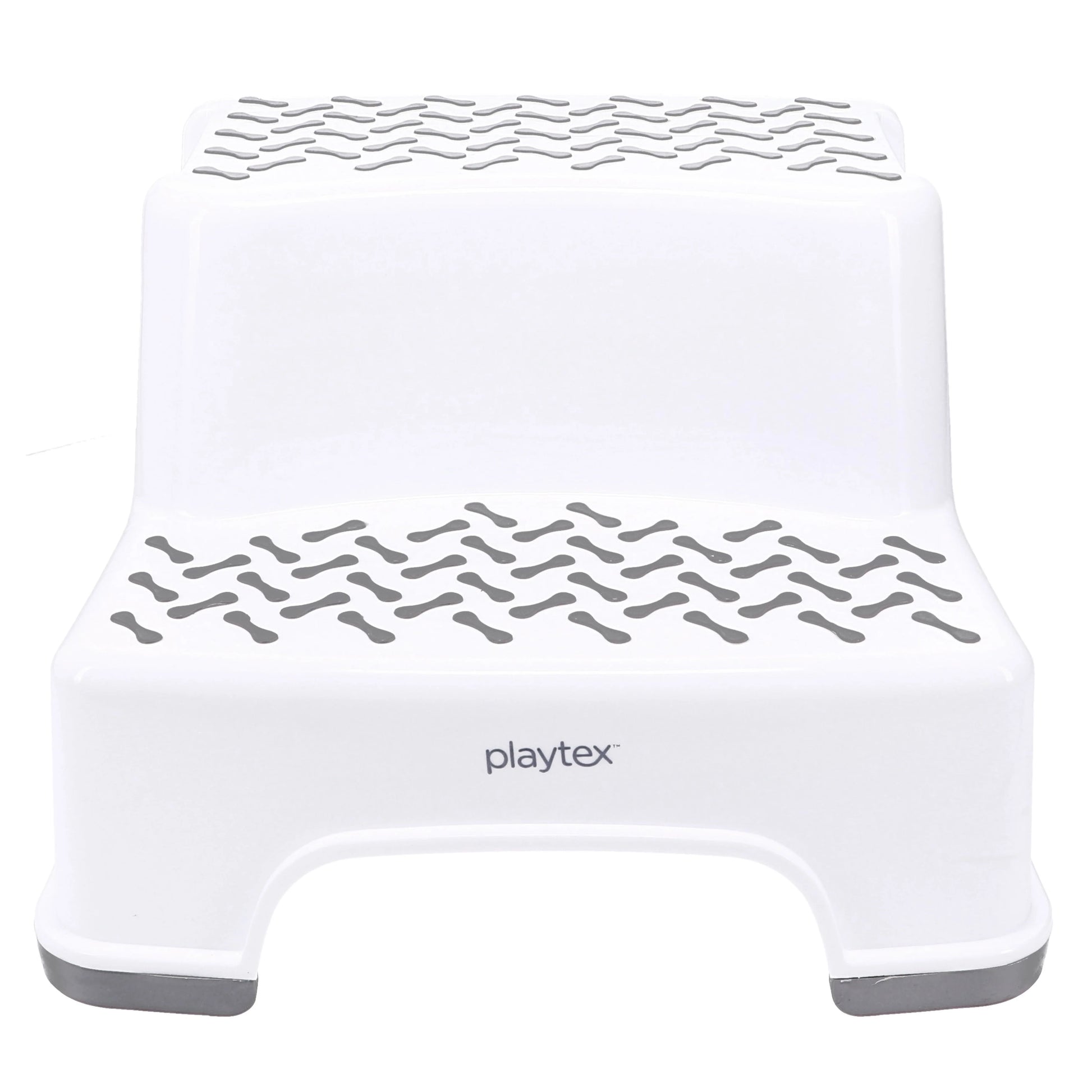 Playtex White 2-Tier Step Stool, Kids Bathroom and Bedroom Plastic Step Stool