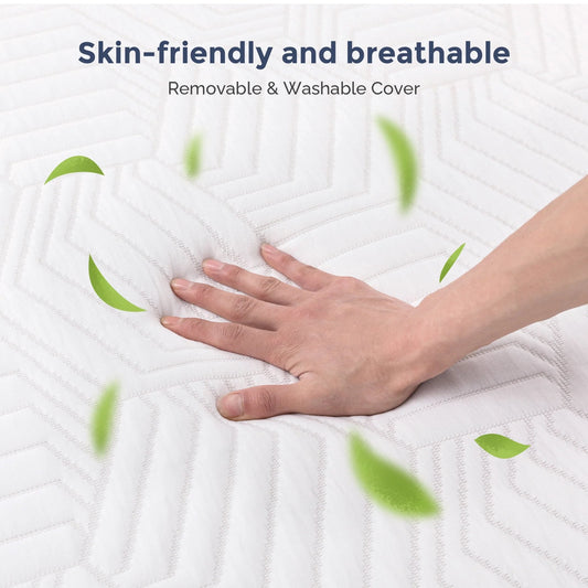 Twin Mattress,12 inch Gel Memory Foam Twin Size Mattress for Pressure Relief,Mattress in a Box