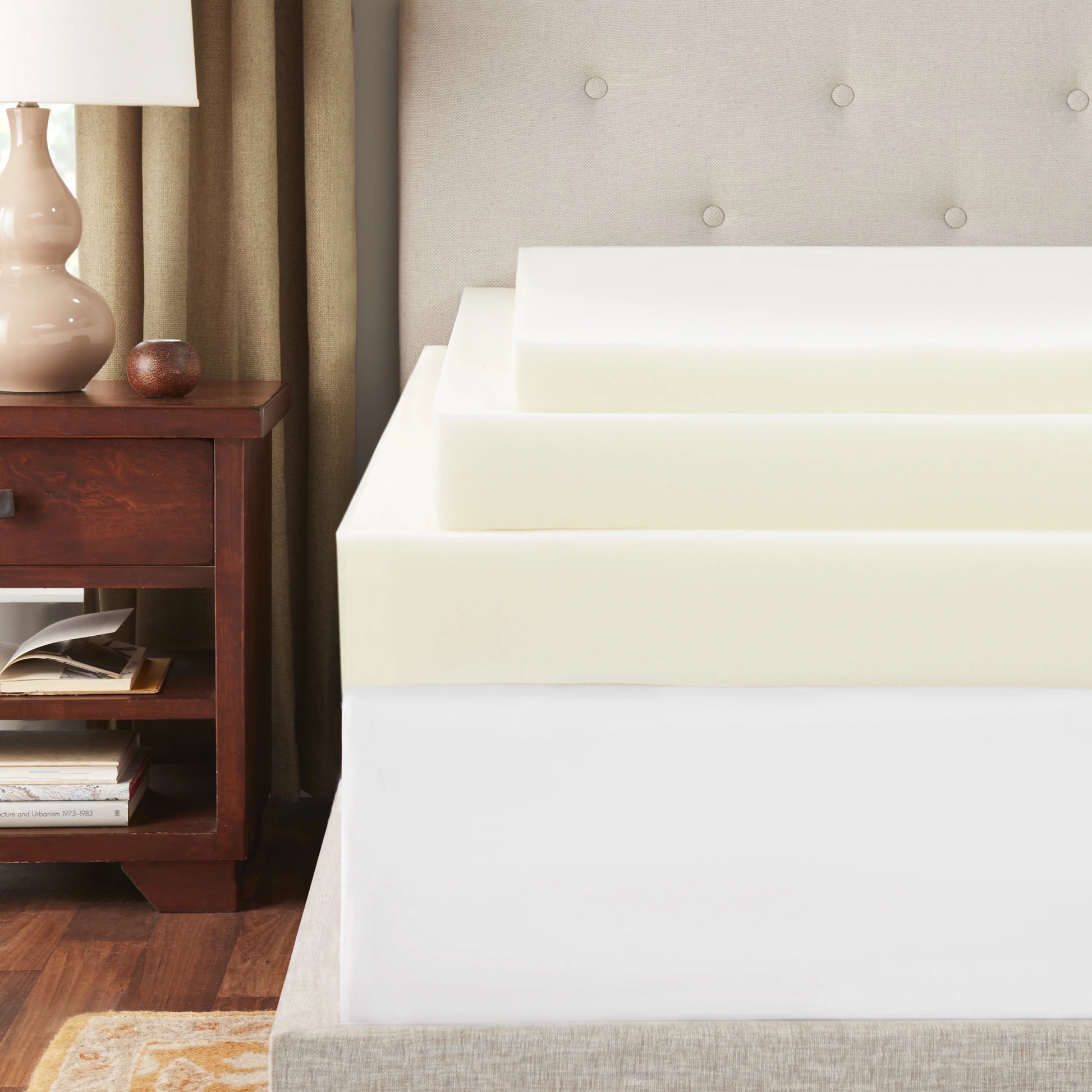 Sleep Studio 4" Breathable Memory Foam Mattress Topper, Full