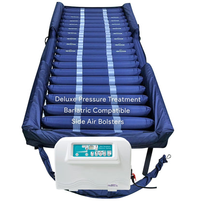 Proheal Bariatric True Low Air Loss Alternating Pressure Air Mattress with Pump & Side Air Perimeter - 42” x 80” x 8/11"