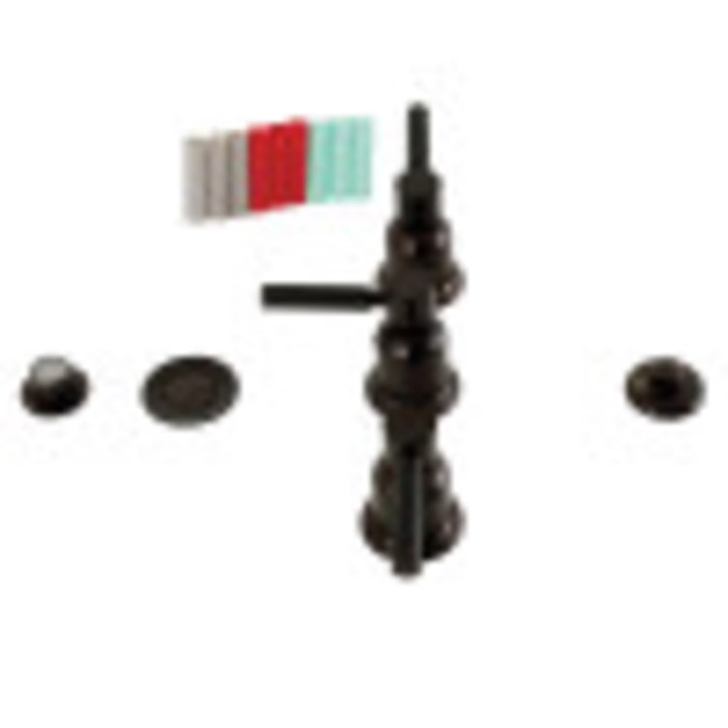 Kingston Brass KB6320DKL Kaiser Three-Handle Bidet Faucet, Matte Black