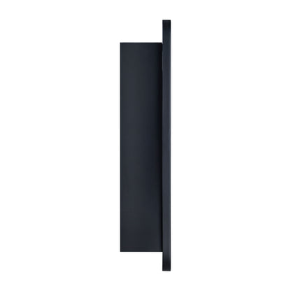 TEHOME Matt Black Surface and Recessed Mount Medicine Cabinet with Mirror Metal Framed Arch Bathroom Wall Cabinet with Mirror 18x27''