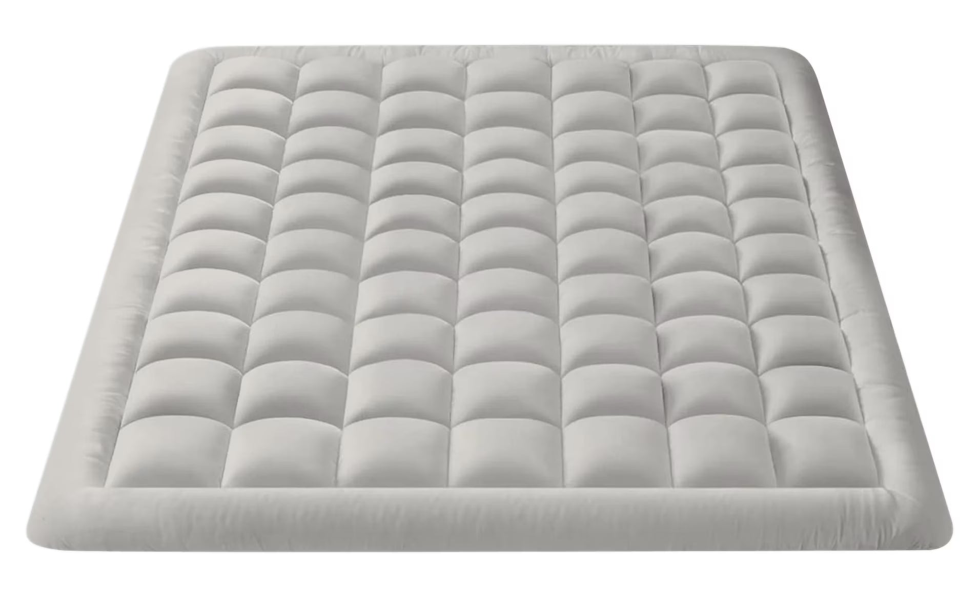 Twin Size- 1 Piece 800 GSM Down Alternative 3 Inch Thick Upto 15" Deep Pocket Fitted Mattress Topper Protector Extra Soft Comfortable Sleep for All Season- Twin(39X75 Inche), White