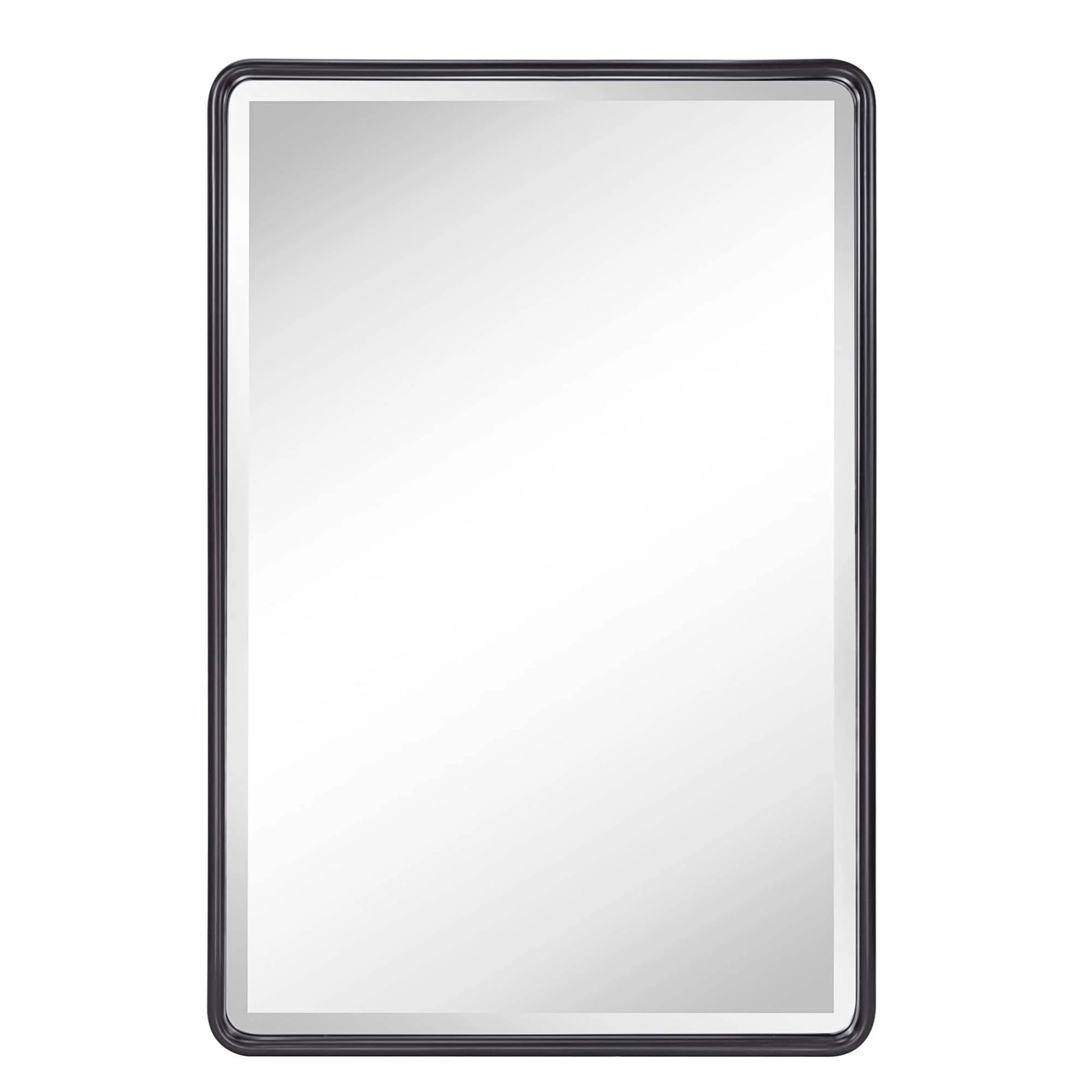 TEHOME Farmhouse Recessed Metal Bathroom Medicine Cabinets with Mirror 24" x 16" - Rubbed Bronze