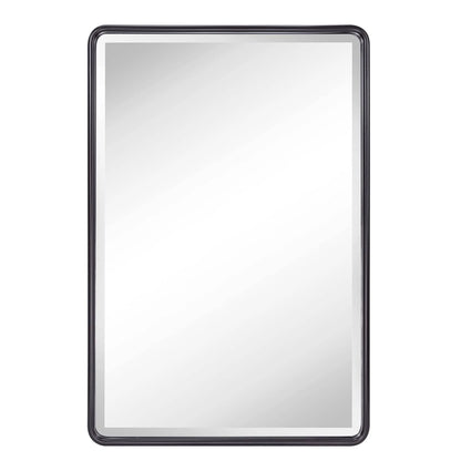 TEHOME Farmhouse Recessed Metal Bathroom Medicine Cabinets with Mirror 24" x 16" - Rubbed Bronze
