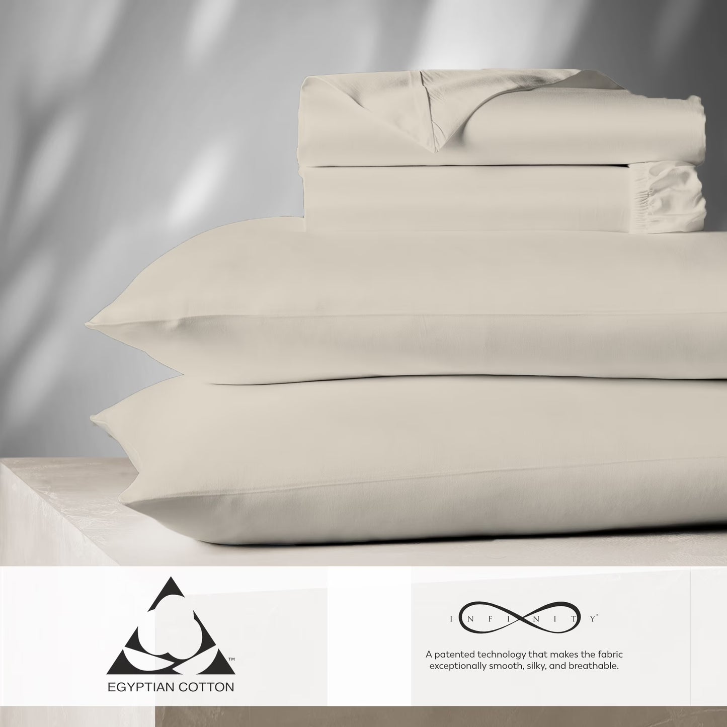 Aireolux 100% Cotton Egyptian 1000 Thread Count Queen Bed Sheet Set - 4-Piece Silky Sateen, Deep Pocket, Super Soft & Breathable, Yellow