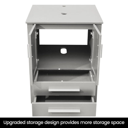 FULLWATT 24 in Bathroom Cabinet Storage Pop up Drain New (Sink Not Included)
