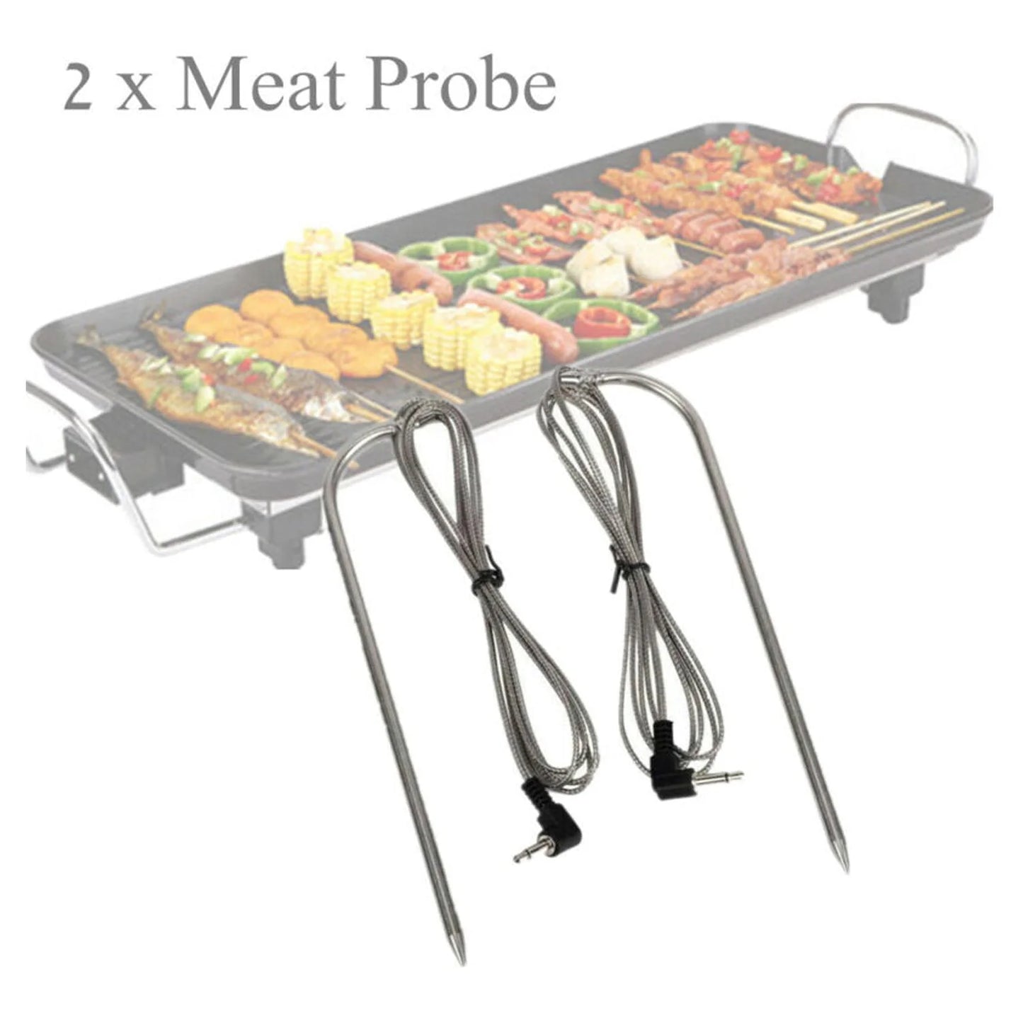 uyoyous 2 Pack Replacement For Meat BBQ Probe Sensor Pit Boss Pellet Grills Smokers Stove